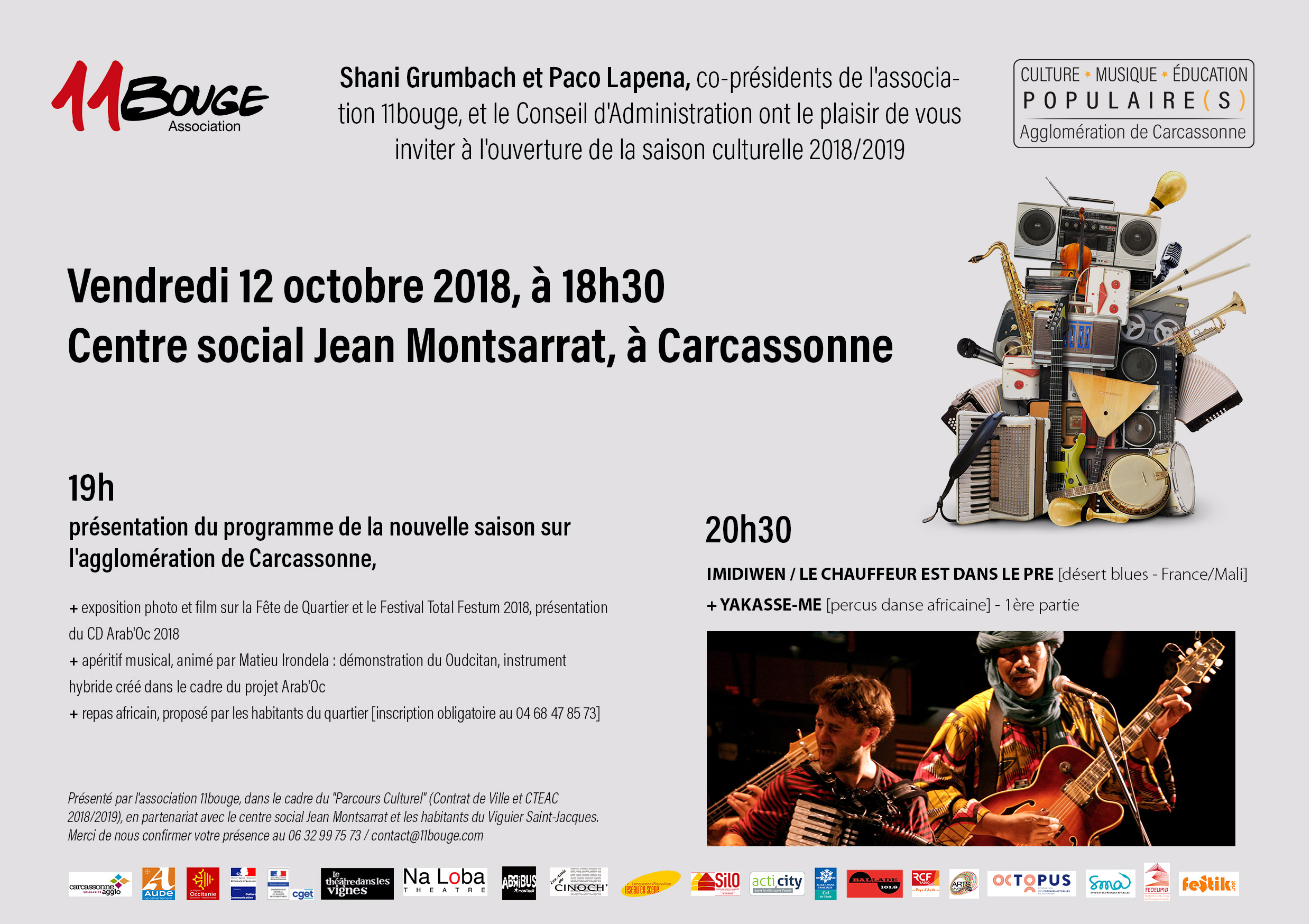 Inauguration du vendredi 12 octobre à 18h30 Carcassonne