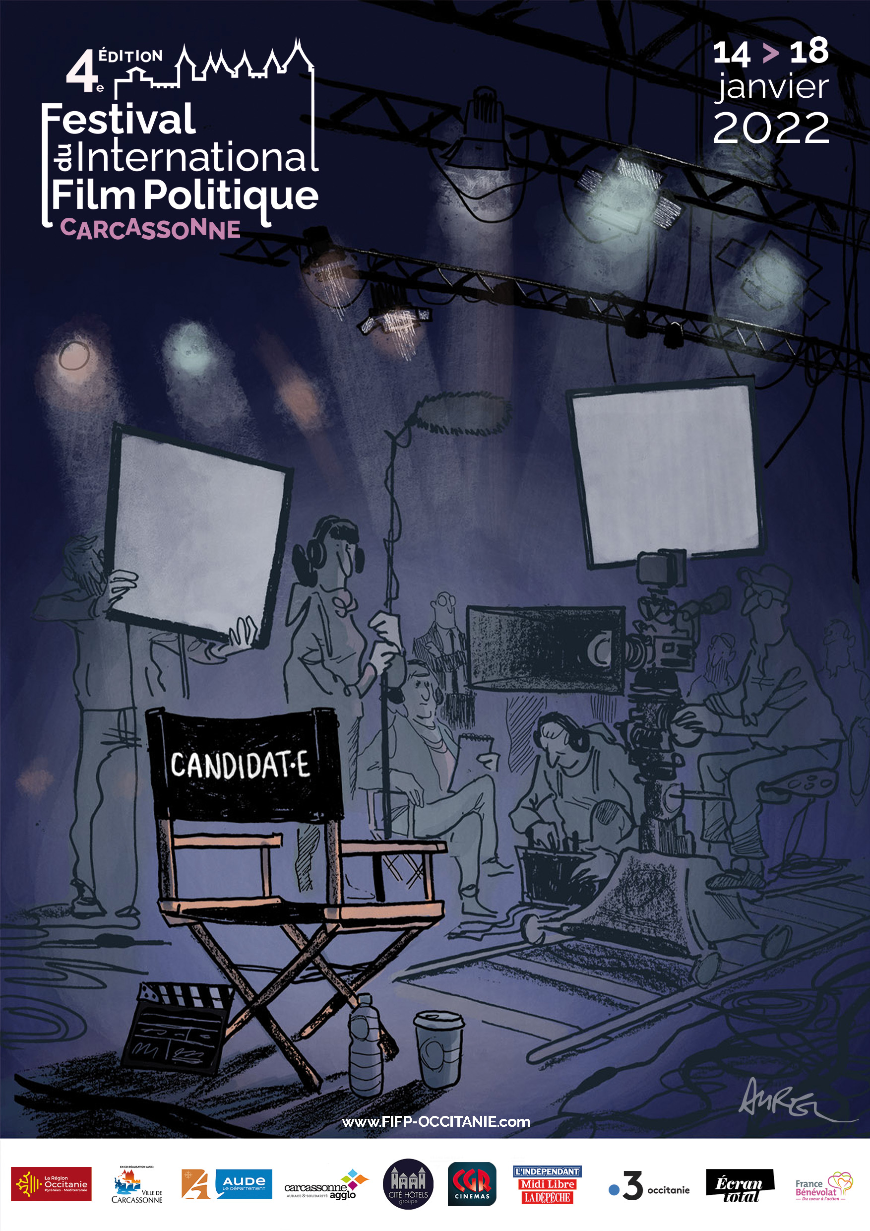 affiche officielle 2022 - Festival internationale du film politique