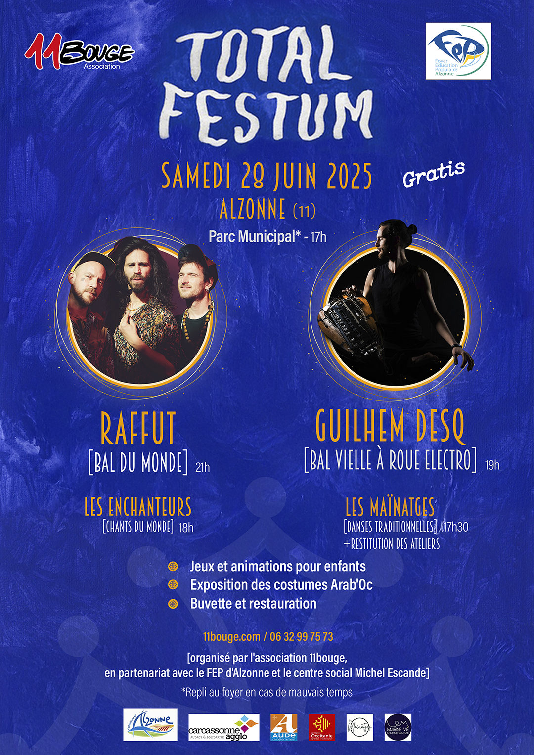 Affiche prochain concert Total Festum 2025