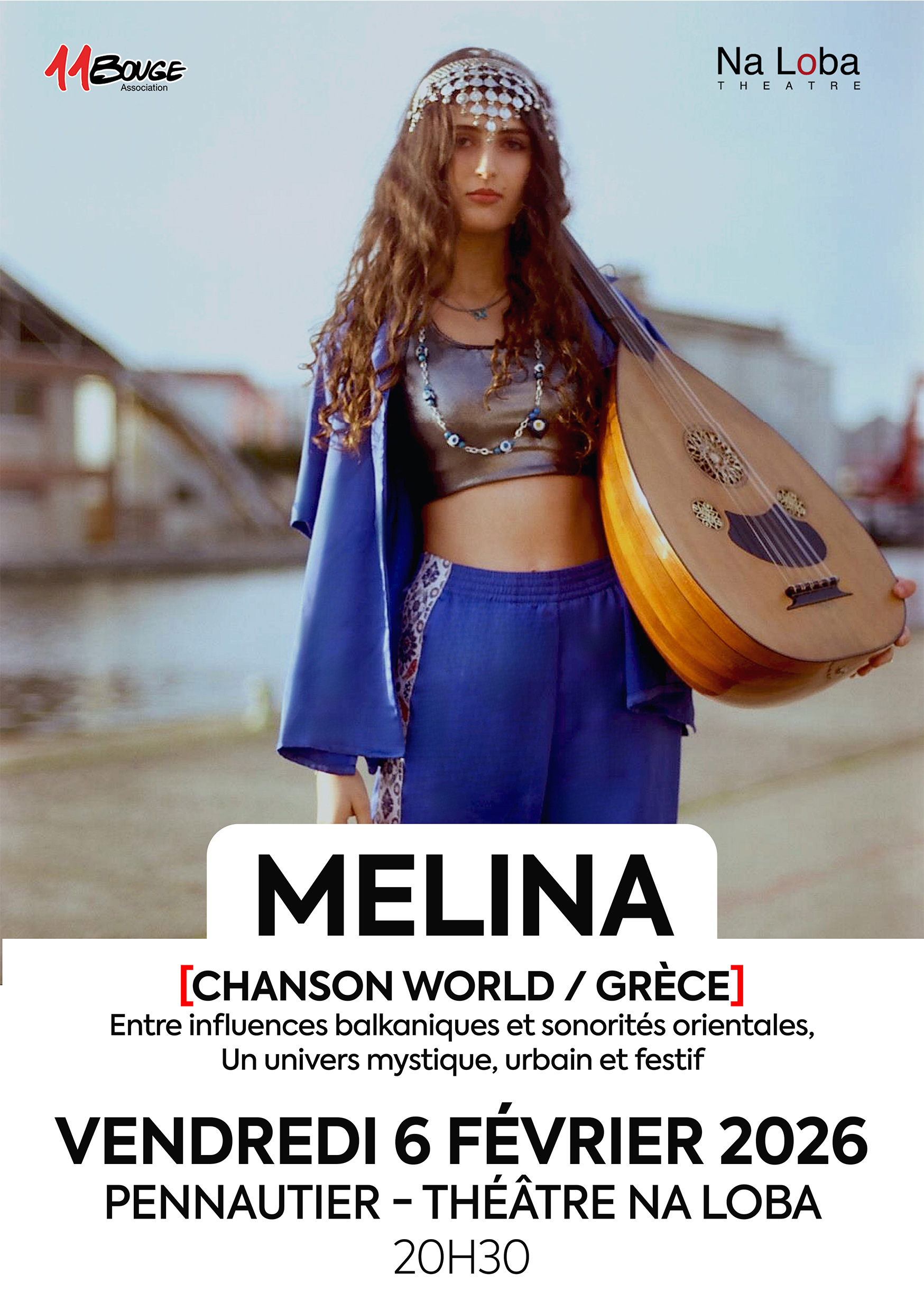 Affiche prochain concert : Melina
