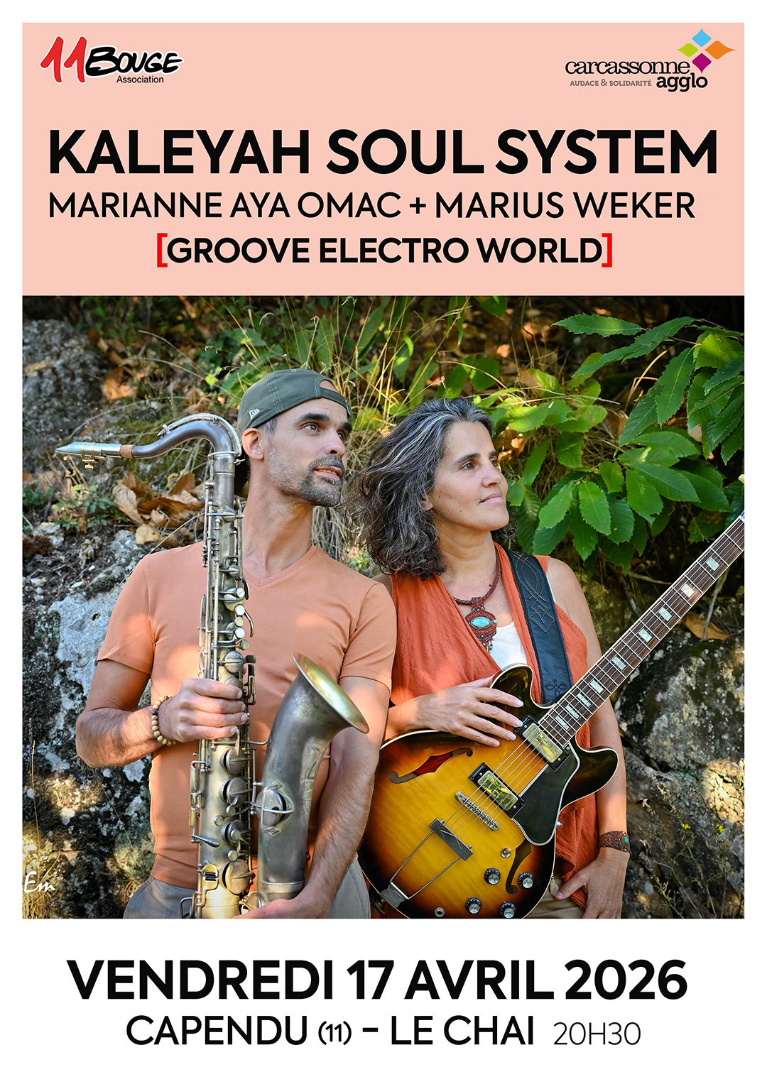 Affiche prochain concert : Kaleyah Soul System - Capendu, salle le Chai (11)