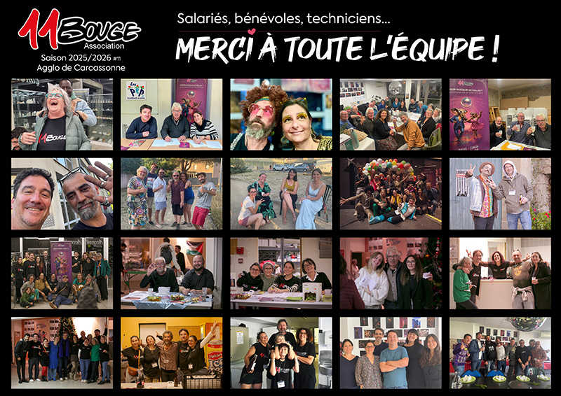 Merci aux salariés, bénévoles, techniciens